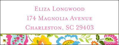 Bright Floral Address Labels